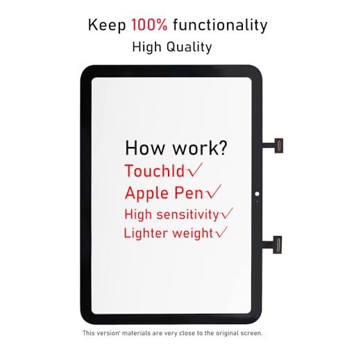 GoodFixer [NO LCD] for iPad 10 (10th Generation) A2696 A2757 A2777 Screen Replacement Digitizer Touch Glass Kits, for iPad 10th Gen (2022 Released) 10.9 Inch, Full Repair Sets, No fit Pro/Air