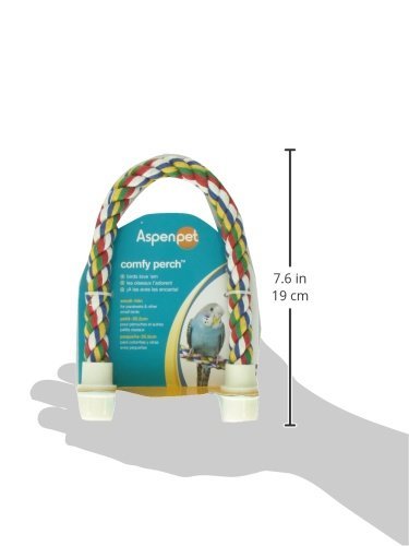 JW Pet Comfy Perch For Birds Flexible Multi-color Rope, Small - 14" Length