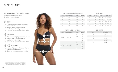 Skye Women's Standard Vivian Drape Front Bandeau Tankini Top Swimsuit, Castaway Tropical