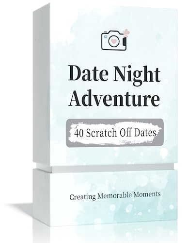 Tryuunion 40 Date Ideas for Couples Date Night - Unique Scratch Off Date Night Card Games, Gifts for Boyfriend - Romantic Newlywed and Wedding Anniversary Couples Gifts for Him, Husband or Wife