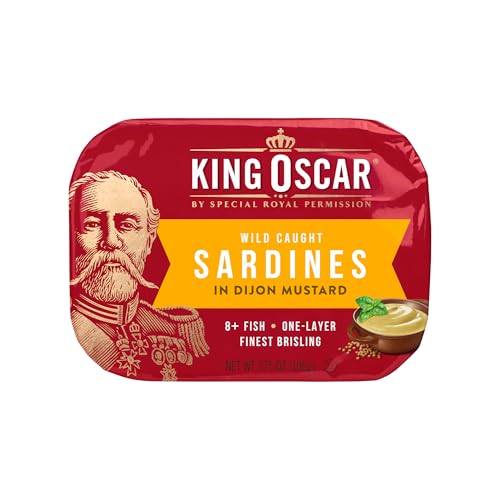 King Oscar Premium Sardines in Zesty Tomato Sauce, 3.75 Ounce Cans (Pack of 12), Wild Caught Canned Sardines