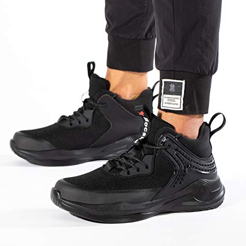 SYLPHID Steel Toe Boots for Men Safety Shoes for Women Work Sneakers Slip Resistant, 66Black,Women Size 14.5, Men Size 13