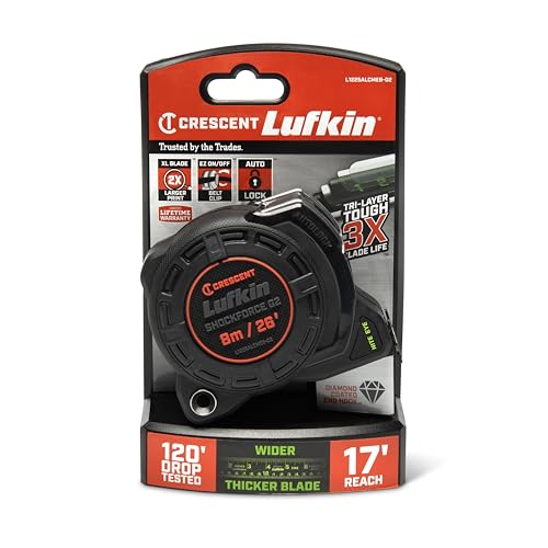 Lufkin Shockforce G2 Nite Eye 25-ft Auto Tape Measure- L1225ALCMEB-02