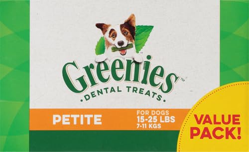 Greenies Original Petite Natural Dental Care Dog Treats, 36 oz. Pack (60 Treats)