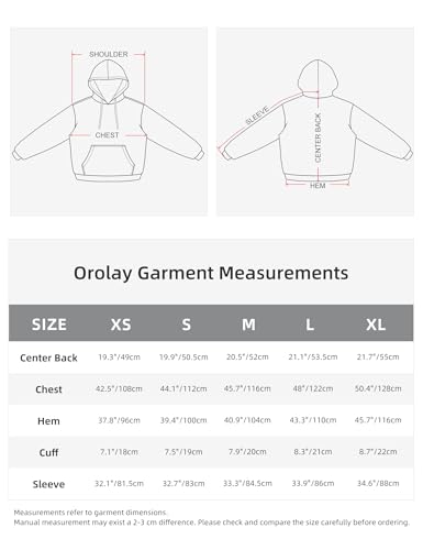 Orolay Women's Half Zip Sweatshirt - Long Sleeve Cropped Pullover Tops 2024 Trendy Clothes with Pocket Black X-Small