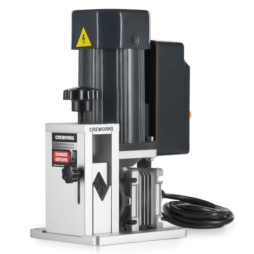CREWORKS Automatic Wire Stripping Machine for 0.06"-1" Copper Wires, Motorized Wire Stripper Tool for 7/0-15 AWG Scrap Electrical Wire Recycling, Electrical Tool for DIY Cable Copper Wire Stripping