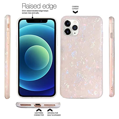 J.west Case for iPhone 13 Pro Case 6.1 inch,Sparkle Opal Glitter Translucent Clear Soft TPU Slim Fit Protective Phone Cover Case for Women Girls Colorful