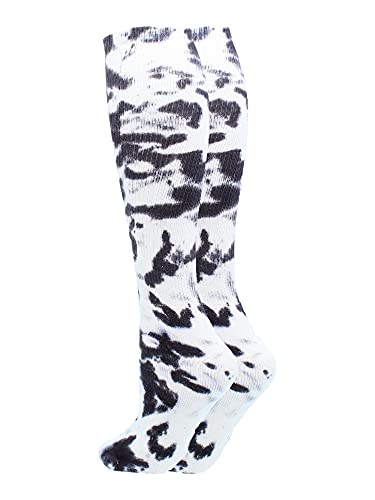 Tie Dye Multisport Tube Socks (Teal/White, Medium)