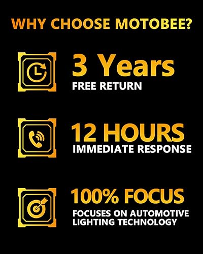 MOTOBEE H7 Bulbs, 32000lm 800% Brighter Real 1:1 Mini Size H7 Fog Lights Bulbs, 3 Mins Plug and Play, Pack of 2