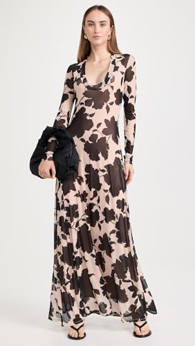 AFRM Women's Moni Maxi Dress, Shadow Floral, XXS