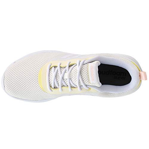 adidas Women's QT Racer 2.0 Running Shoe, White/White/Chalk White, 11