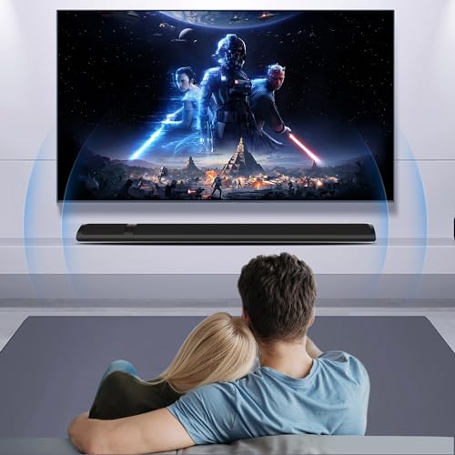Assistrust TV Sound Bar, Sound Bars for TV Wired & Bluetooth Soundbar with Wireless Bluetooth/HDMI/Opt/RCA/AUX/Coax/Remote Control (36 inch)
