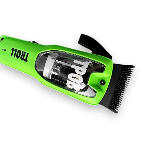 TPOB Troll Professional Barber Clipper 6800 RPM Super Torque Motor with DLC Taper Blade (3 Color Covers)