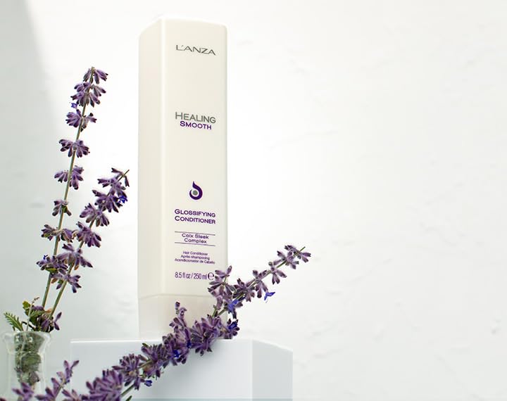 L'ANZA Healing Smooth Glossifying Conditioner, Nourishes, Repairs, and Boosts Hair Shine and Strength for a Perfect Silky-Smooth, Frizz-free Look (8.5 Fl Oz)