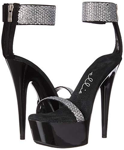 Ellie Shoes Women's Anika Heeled Sandal, Black, 5