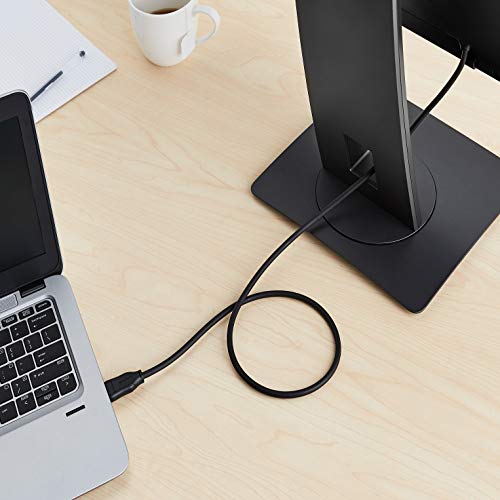 Amazon Basics DisplayPort 1.4 Cable, 32.4Gbps High-Speed, 8K@60Hz, 4K@120Hz, Dynamic HDR and 3D, Gold-Plated Plugs, 3 Foot, Black