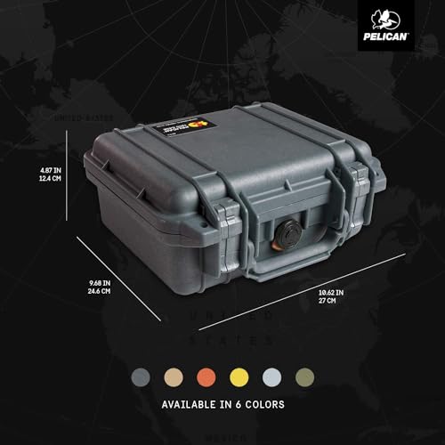 Pelican 1200 Case With Foam (Black)