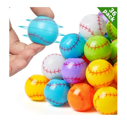 SCIONE 36 Pack Baseball Party Favors for Kids 4-8 8-12 Baseball Sports Fidget Spinner Toys Bulk, Stress Balls, Goodie Bag Stuffers Classroom Prizes Return Gifts for Kids Birthday Party