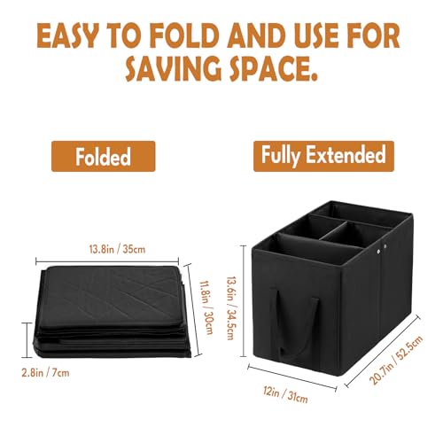 UNICITII Car Seat Extender for Large Dogs, Back Seat Extender for Dogs up to 120 LBS Large Dog Car Seat with Storage Car Organizer Gap Filler for Front or Back Seat