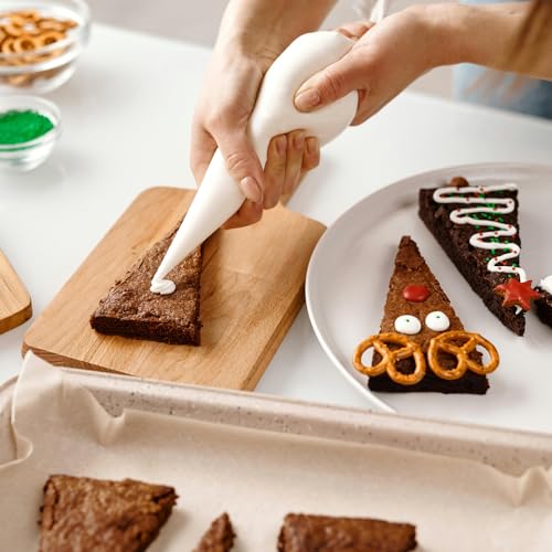 GZMAISULEE Piping Bags Disposable Pastry Bags 12 Inch 100PCS Thicken and Non-Slip Icing Bags Tipless Frosting Piping Bag for Cake, Cream Frosting and Cookie Decoration Supplies