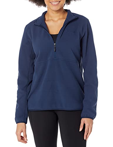 MARMOT Women's Rocklin 1/2 Zip - Fleece Pullover Jacket, Black, X-Small