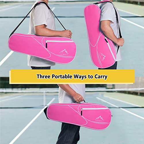 Himal 3 Racquet Tennis-Bag Premium tennis-racket-bag With Protective Pad, Professional or Beginner Tennis Players, Lightweight Tennis Bag for All Ages (Pink)