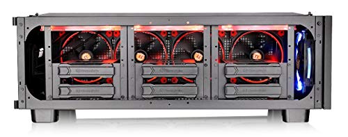 Thermaltake Core P100 Extended Water Cooling Fully Modular/Dismantle Stackable Tt LCS Certified Pedestal CA-1F1-00D1NN-00, Black