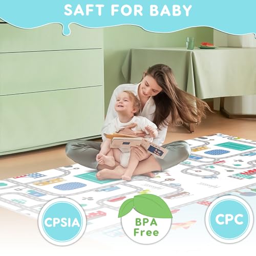 Fshibila 50" ×50" Baby Playpen, Baby Playard for Babies and Toddlers, Baby Fence Play Pens for Indoor & Outdoor, Sturdy Safety Play Yard with Soft Breathable Mesh, Anti-Fall, Grey