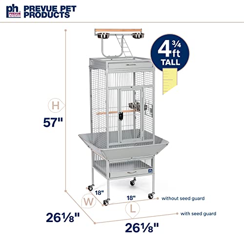 Prevue Pet Products Wrought Iron Select Bird Cage Pewter Hammertone 3151BLK