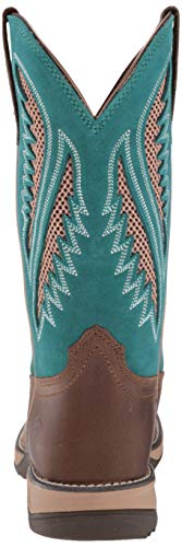 Ariat Womens Anthem VentTEK Western Boot Chocolate Chip/Turquoise 12