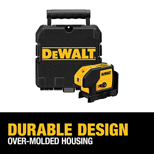 DEWALT Line Laser, Self-Leveling, 3-Beam, Red (DW083K), Yellow