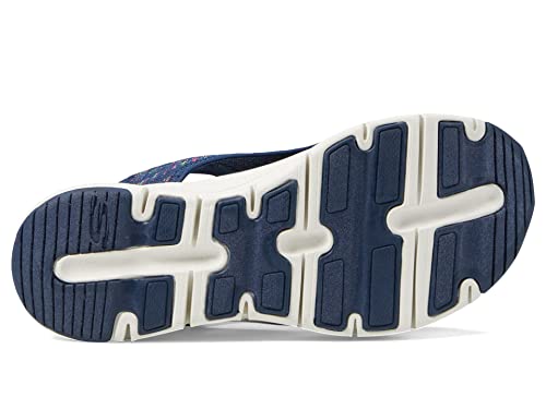 Skechers Women's Arch FIT-Catchy Wave, Navy Multi, 5
