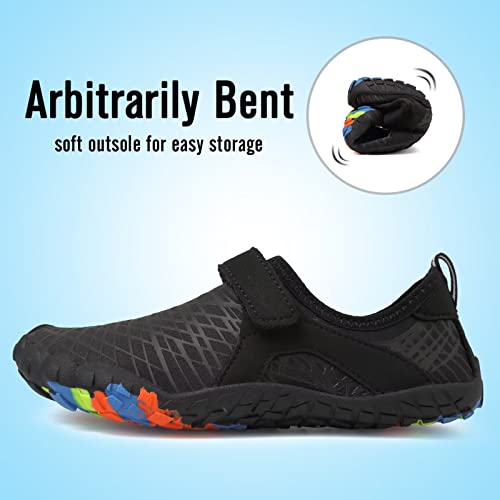 CIOR Kids Water Shoes Boys & Girls Lightweight Sport Shoes Aqua Athletic (Toddler/Little Kid/Big Kid) U122WZ625.EL-L.Blue-32