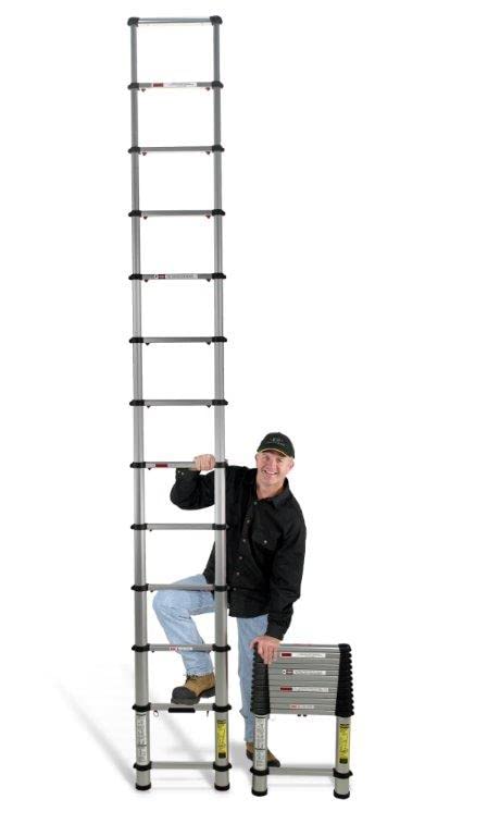 Telesteps 1800EP Automatic Telescoping Ladder, Patented One-Touch Release, OSHA Compliant, 14.5 ft Extended Height, Up to 18 ft Reach, Wide Pro Step, Telescoping Extension Ladder
