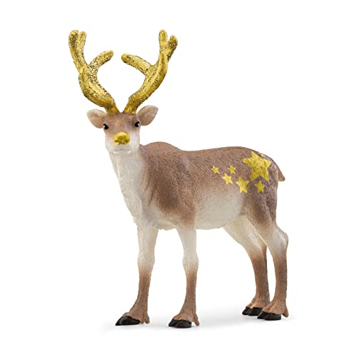 Schleich Wild Life, Animal Toys for Kids, Limited Edition Collectible Holiday Reindeer Toy Figurine