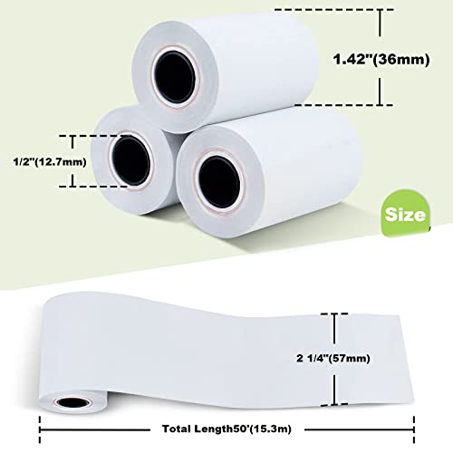 MFLABEL® 2500 Rolls 2 1/4" x 85' Thermal Paper Cash Register POS Receipt Paper