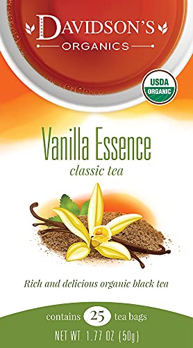 Davidson's Organics, White Peach, 25-count Tea Bags, Pack of 6