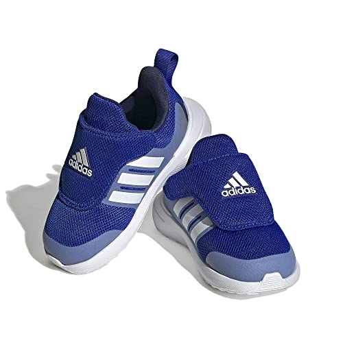 adidas Fortarun 2.0 Running Shoe, Blue Fusion/White/Almost Yellow (Elastic), 7 US Unisex Big Kid