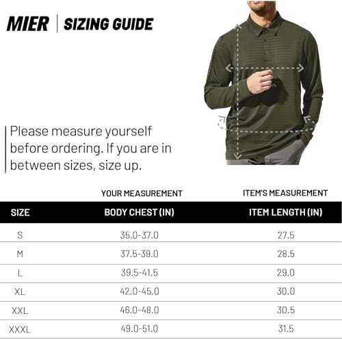 MIER Men's Short Sleeve Golf Polo Shirts Moisture Wicking Dry Fit Work Shirt Casual Collared Tee Shirts, Light Brown, 3XL