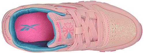 Reebok Girls Classic Leather Step N Flash Light Up Sneaker, Purple Oasis/Solar Purple, 3 Little Kid