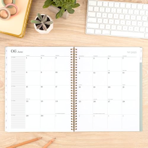 Cambridge Planner 2024-2025 Academic, Weekly & Monthly, 8-1/2" x 11", Large, WorkStyle Classic, Mellow Frost (1606-905A-46)