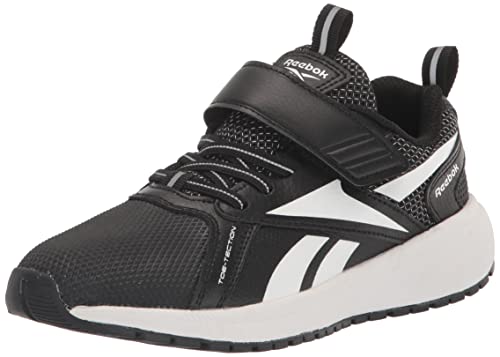 Reebok Boy's Durable XT Running Shoe, Black/White, 10.5 Little Kid