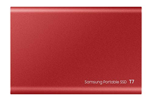 Samsung T7 Portable SSD - 500 GB - USB 3.2 Gen.2 Externe SSD Metallic Red (MU-PC500R/WW)