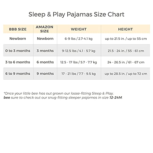 Burt's Bees Baby Girls Footed One-piece Pajamas, Sleep and Play Loose Fit, 100% Organic Cotton, Sizes NB to 6-9 Months