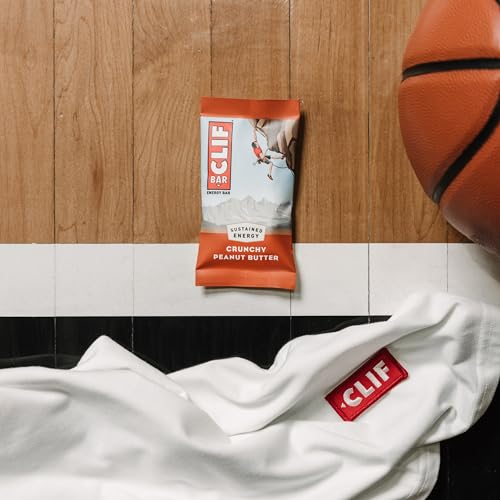 CLIF BAR - Crunchy Peanut Butter - Made with Organic Oats - Energy Bars - Non-GMO - Plant Based Protein Bars (15 Pack)