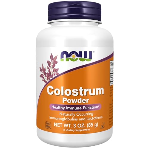 NOW Foods Supplements, Colostrum Powder, Naturally occurring Immunoglobulins and Lactoferrin, 3-Ounce