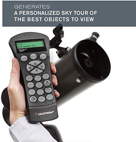 Celestron - NexStar 130SLT Computerized Telescope - Compact and Portable - Newtonian Reflector Optical Design - SkyAlign Technology - Computerized Hand Control - 130mm Aperture Grey