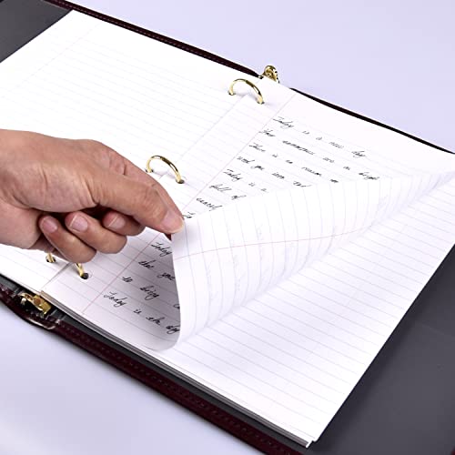 WritePads Notebook paper Loose Leaf Paper,Standard 8"x10-1/2" College Ruled Filler Paper, 3 Hole Punched Binder Paper For 3 Ring Binder, 150 Sheets/Pack, 4 Pack White (F60001C)