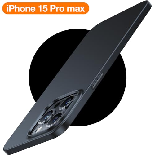 TORRAS Magnetic Slim-Fit for iPhone 15 Pro Max Case, Ultra-Thin 15 ProMax Phone Case Compatible with MagSafe, Lightweight Anti-Scratch Matte Hard for iPhone 15 ProMax Case 6.7 inch OriginFit, Black