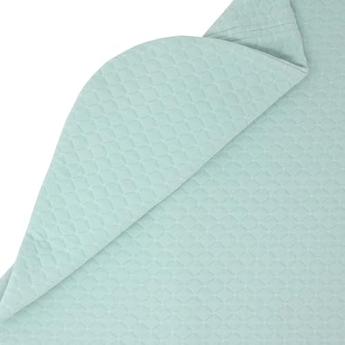 Boppy Baby Sleep Sack 0 – 6 Months, Wearable Blanket 1 TOG, 100% Cotton, 2-Way Zipper for Easy Diaper Changes, Newborn Sleep Sacks, Machine Washable, Blue Green Quilt-textured Knit